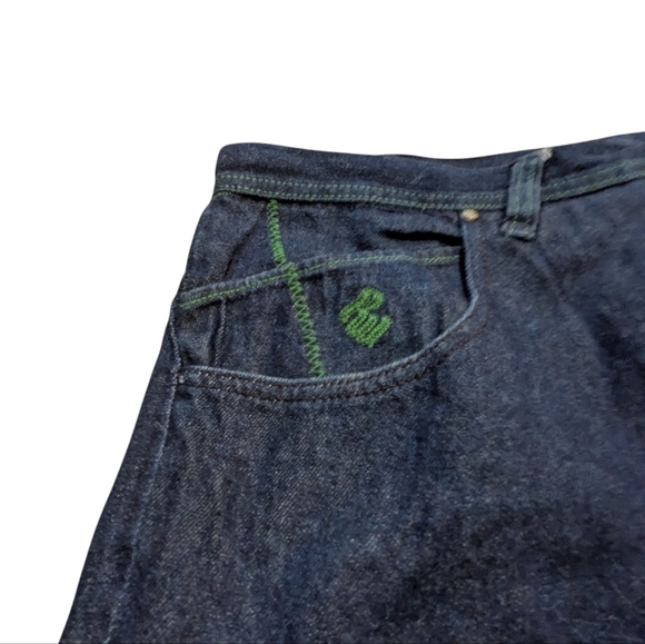 Rocawear Jeans Baggy Linen Cotton Blend 50 x32 Y2K Retro - Picture 4 of 11